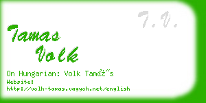 tamas volk business card